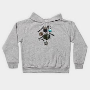 Rise above, explore and go beyond the dark Kids Hoodie